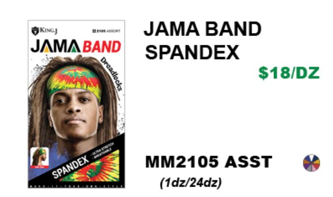 MM2105 JAMA BAND SPANDEX UNISEX DREADLOCKS