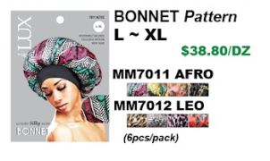 PATTERN BONNET SILKY SATIN