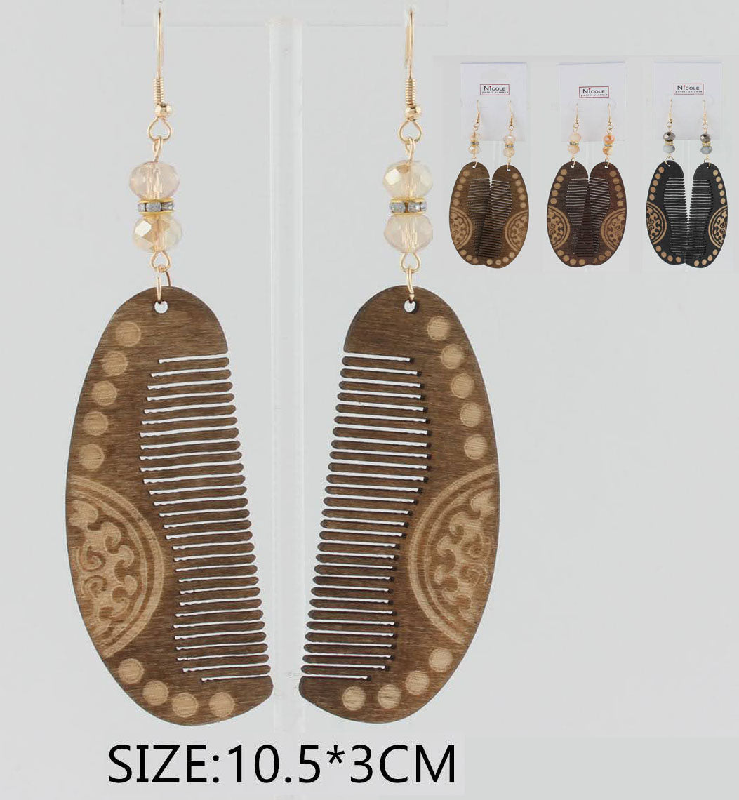 WOOD EARRING EW2079