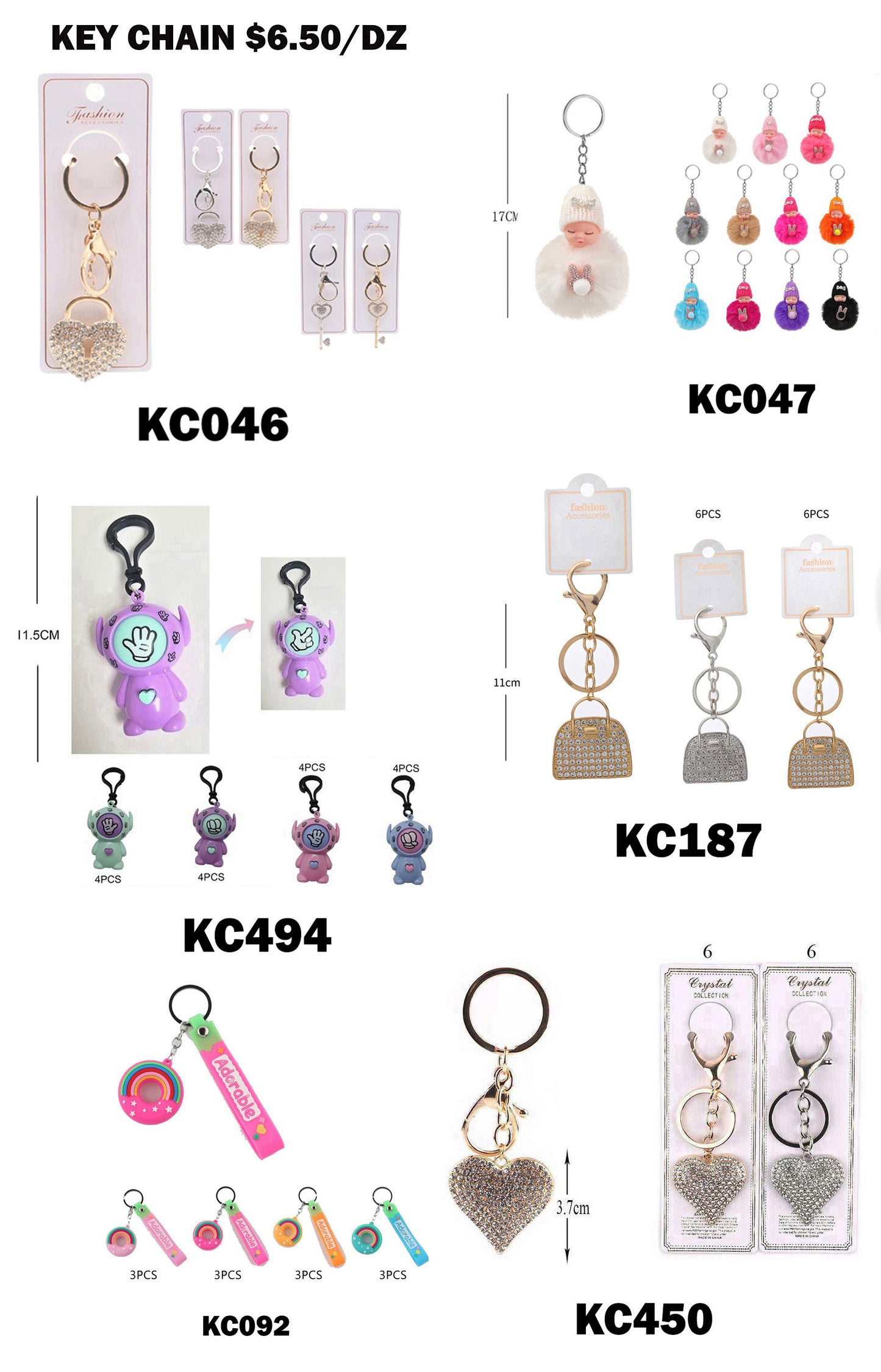 KEY CHAIN (12PCS)