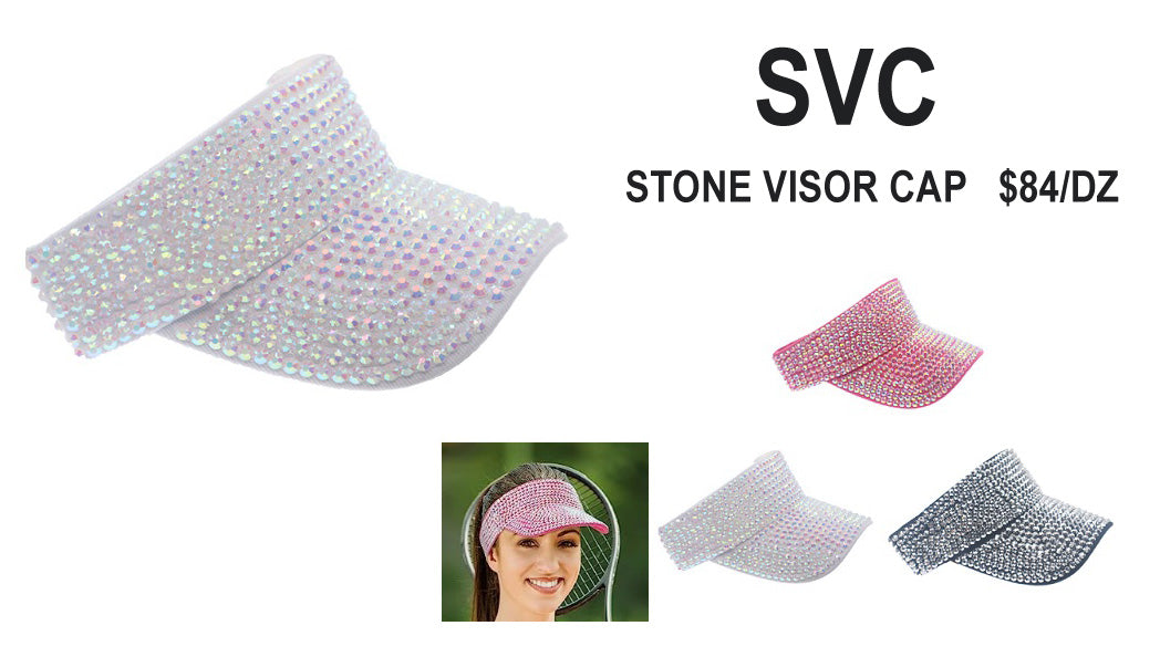 PRETTY STONE VISOR CAP