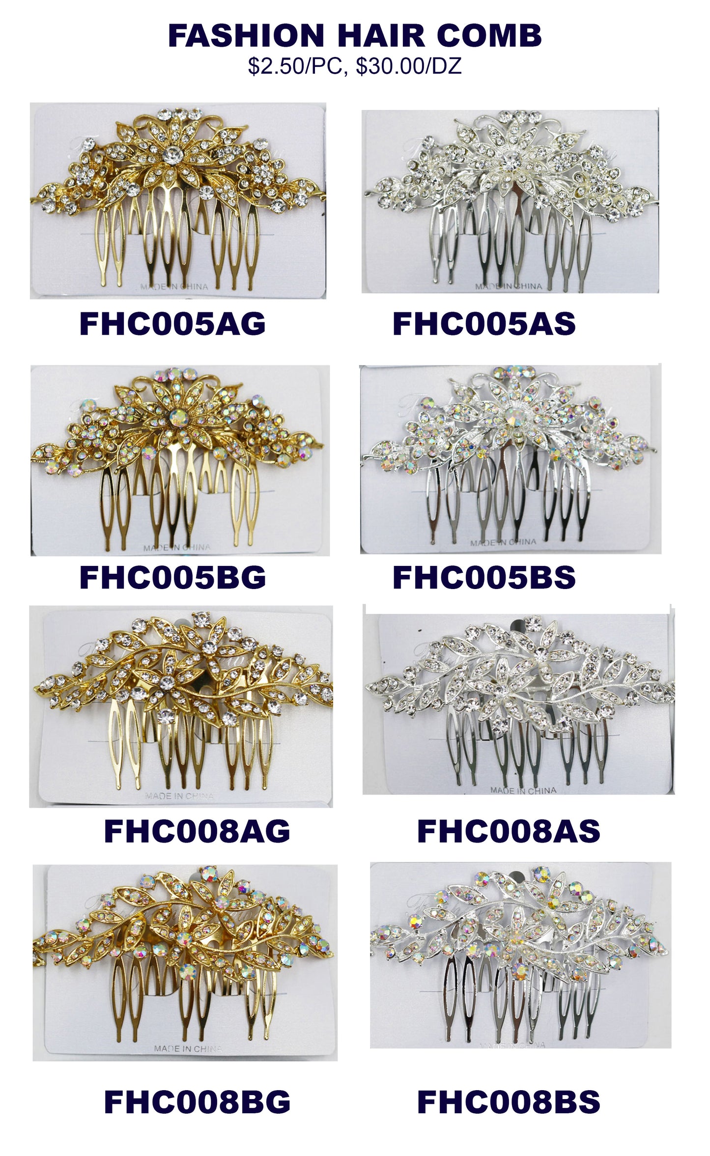 FASHION HAIR COMB (1PC)