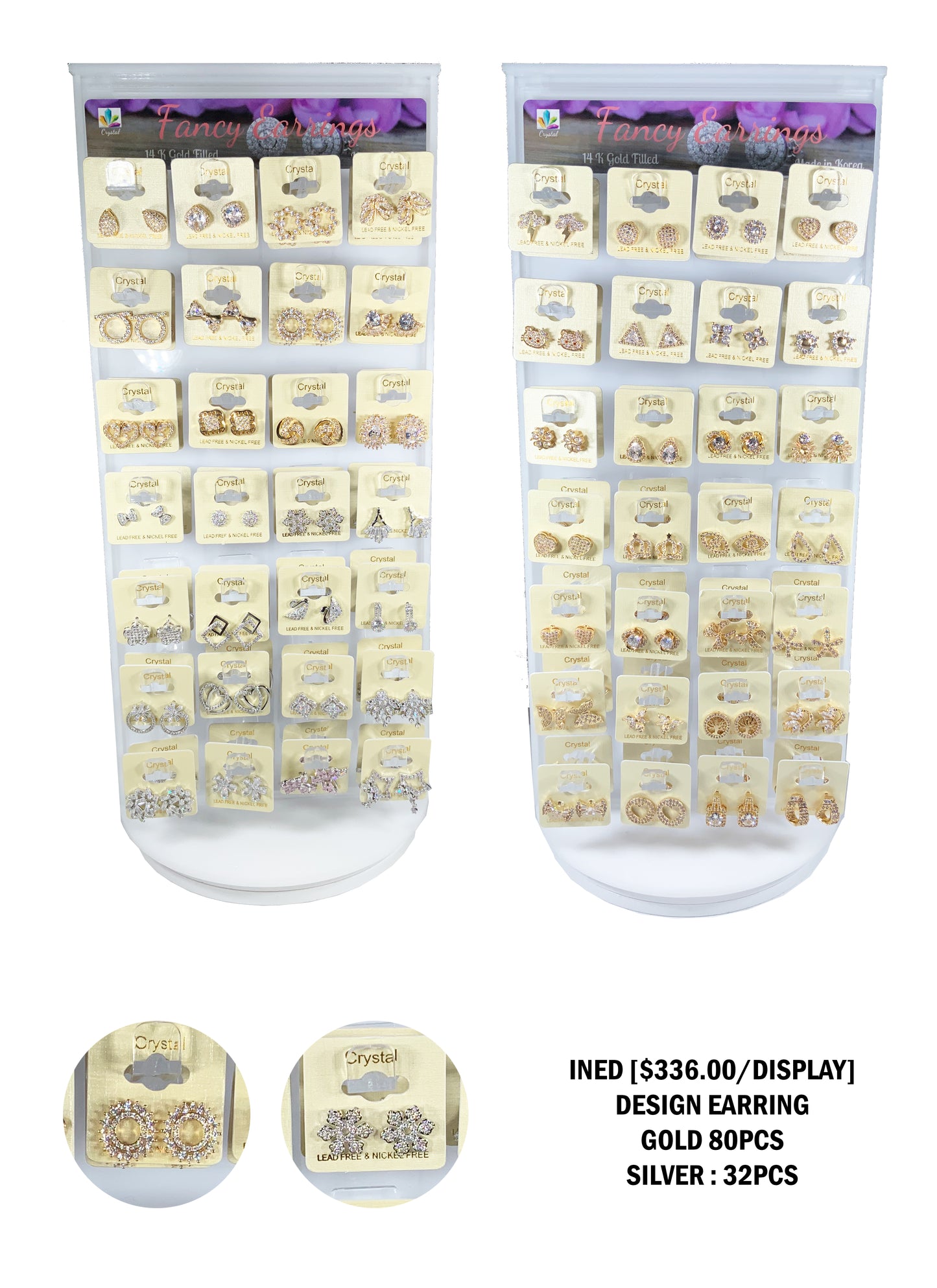 DESIGN EARRING DISPLAY SET INED