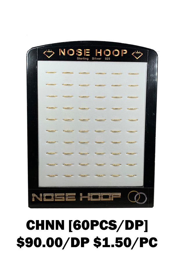 NOSE HOOP GOLD DISPLAY SET CHNN