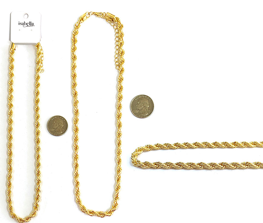 3KINDS CHAIN NECKLACE