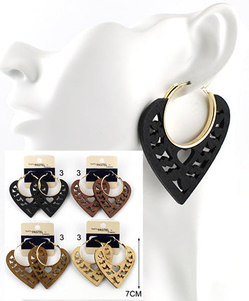 WOOD EARRING