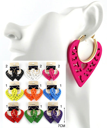 WOOD EARRING