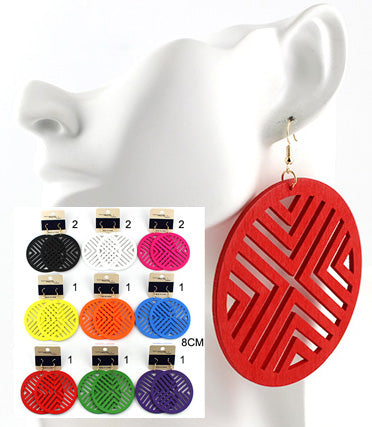 WOOD EARRING