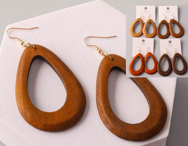 WOOD EARRING #EW38353