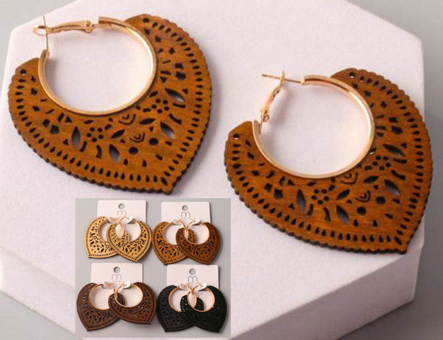 WOOD EARRING #EW38358
