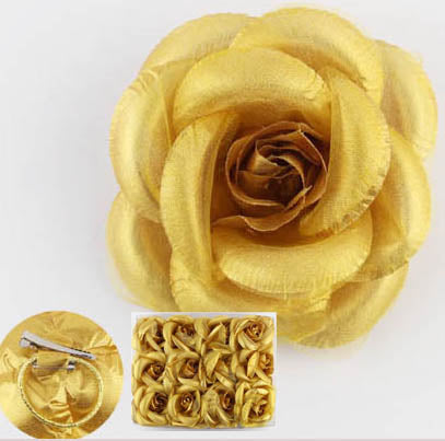 4 COLORS FLOWER PIN, CLIP