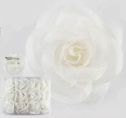 4 COLORS FLOWER PIN, CLIP