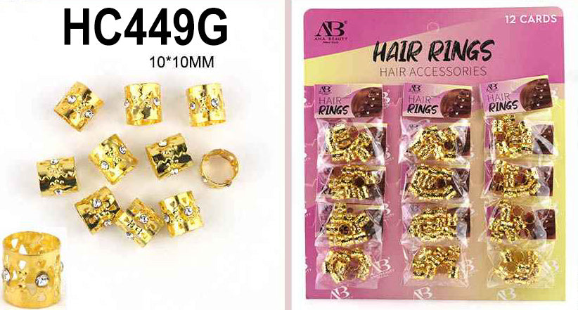 DZ) HAIR BEAD #HC0449 GOLD