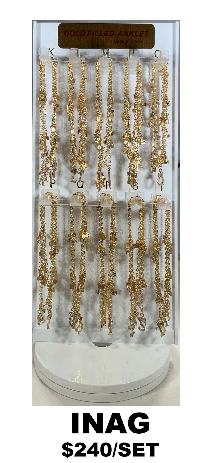 ANKLET GOLD DISPLAY SET INAG