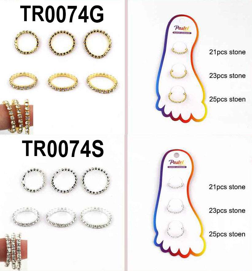 DZ) TOE RING #TR0074GOLD,SILVER