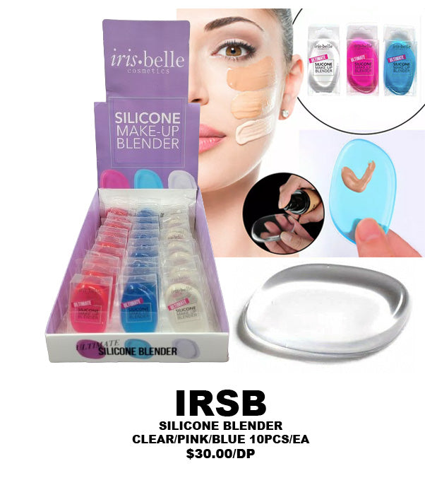 DP)SILICONE BLENDER - CLEAR/PINK/BLUE 10PCS/EA