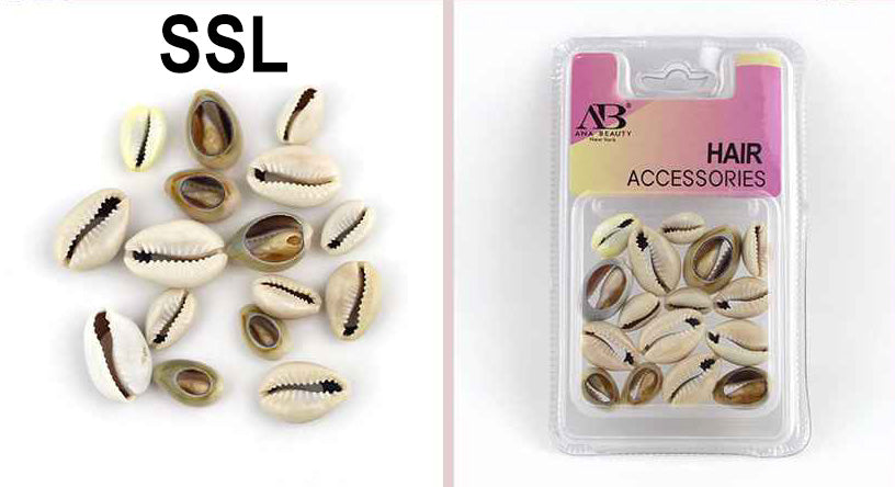 DZ) SEASHELL HAIR BEAD