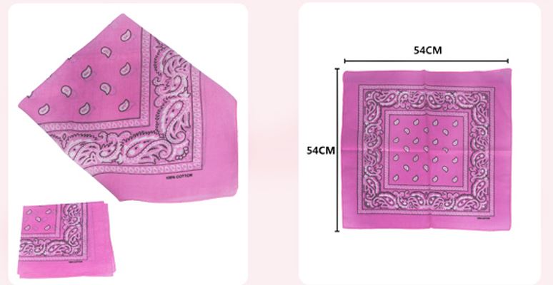 BAN105 DESIGN BANDANA - H.PINK