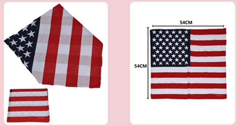 BAN301 BANDANA - AMERICAN FLAG