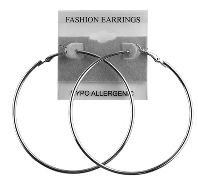 E12S SINGLE PIPE SILVER EARRING
