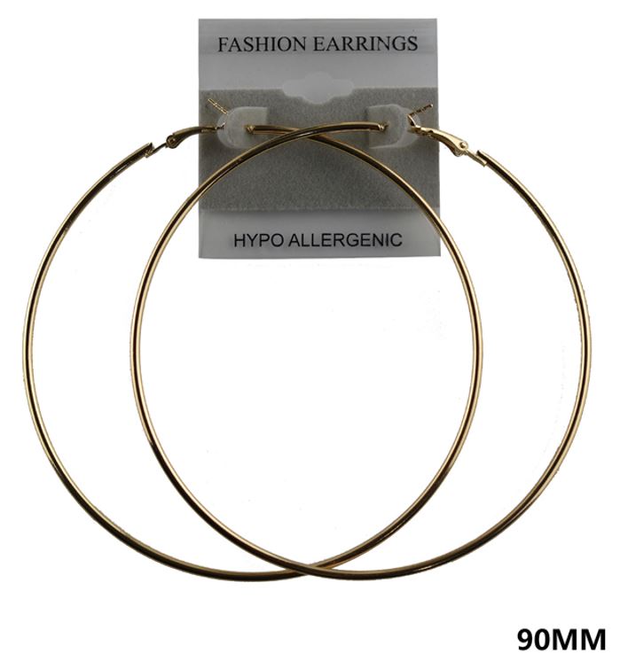E15G SINGLE HOOP GOLD EARRING