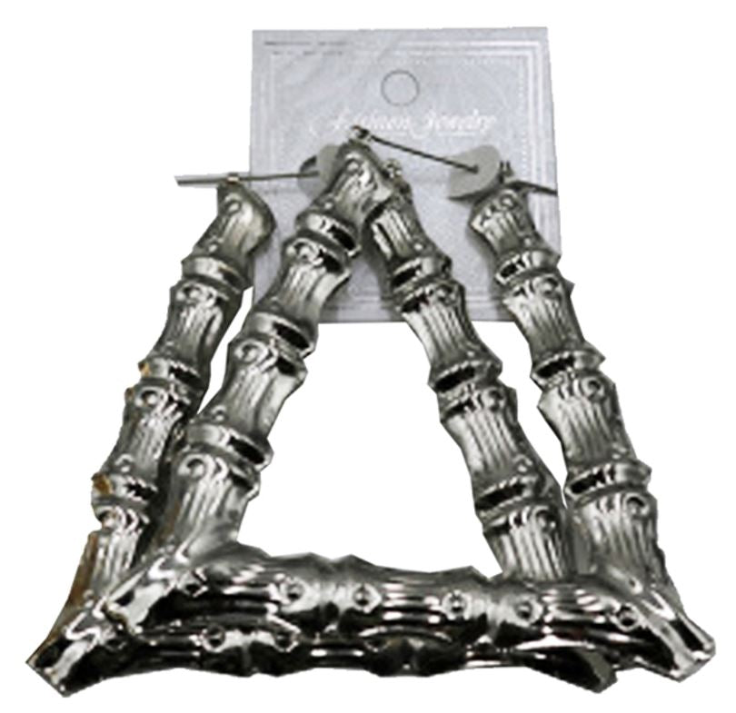 E36S SILVER BAMBOO EARRING