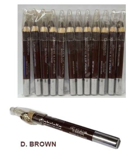 GCIJ JUMBO EYELINER W/SHARPENER BL/D.BR