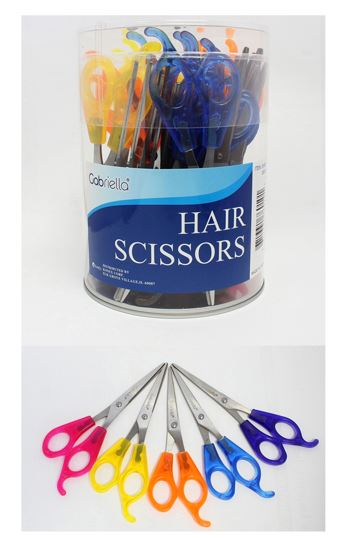 GHS03 6.5" ASSORTED HANDLE SCISSORS 3DZ/JAR