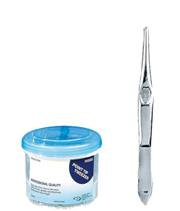 GT09J POINT TIP TWEEZERS 6DZ/JAR