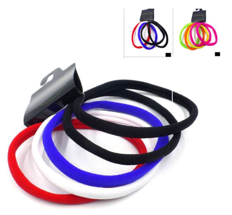 J007B~J011C COTTON PONYTAIL HOLDER 9 OPTIONS
