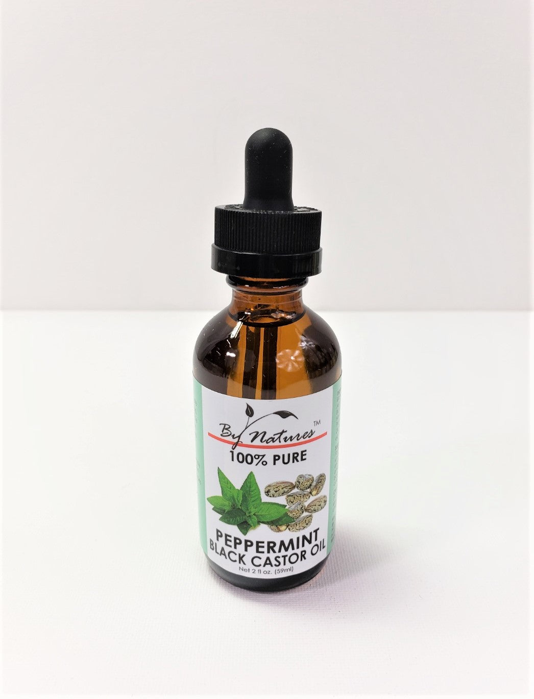 BNO15, PC) BY NATURE OIL BLACK CASTOR PEPPERMINT OIL