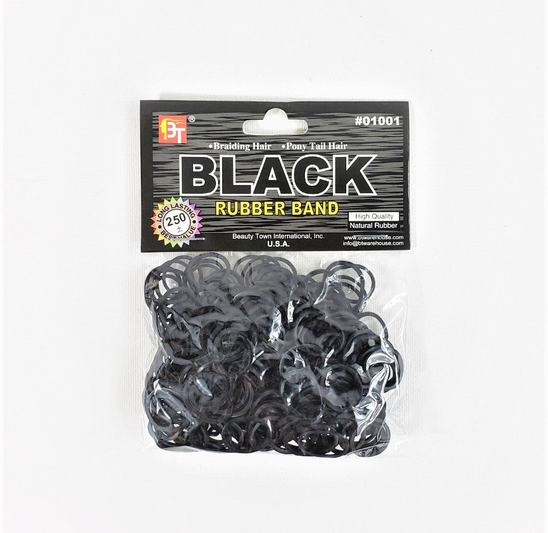 BT01001 RUBBER BANDS 250 PCS PER PACK (BLACK)