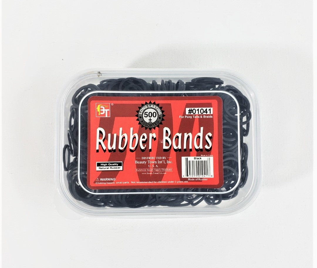 BT01041 RUBBER BANDS 500 PCS PER CONTAINER (BLACK)