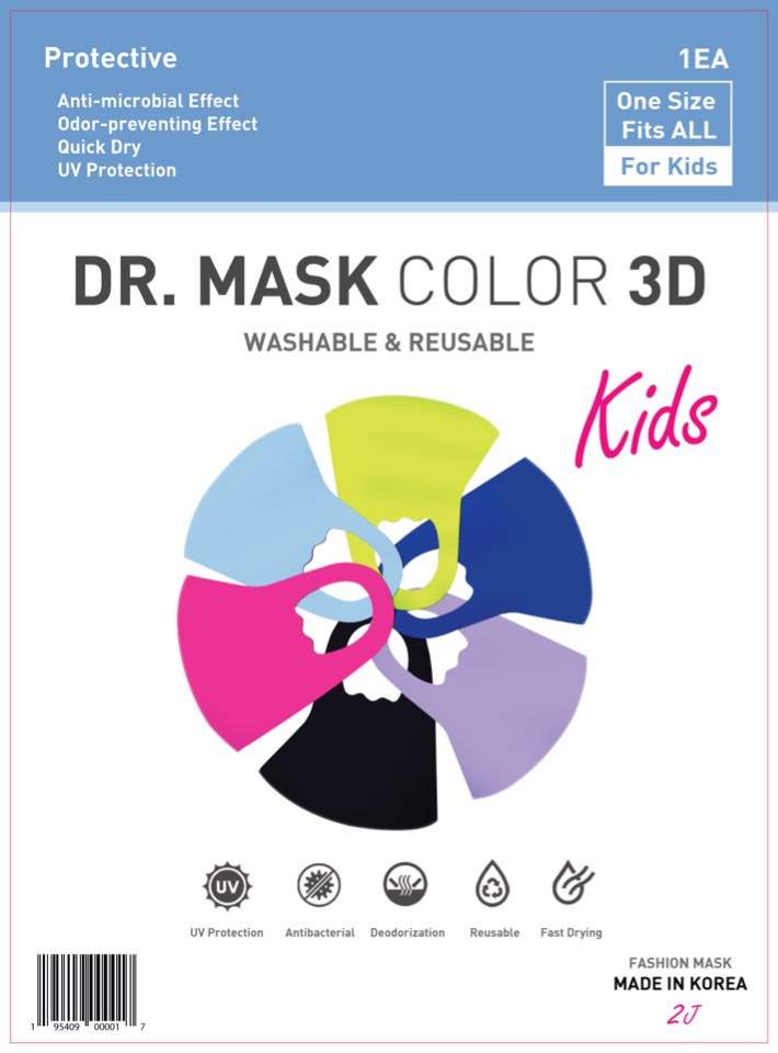 MASK3DK WASHABLE / REUSABLE COLOR MASK FOR KIDS