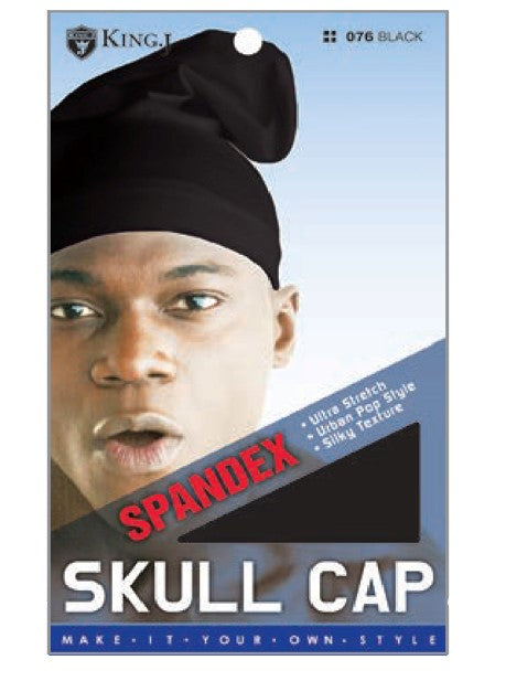 MM075/076 M&M SPANDEX SKULL-CAP - ASST/BLACK
