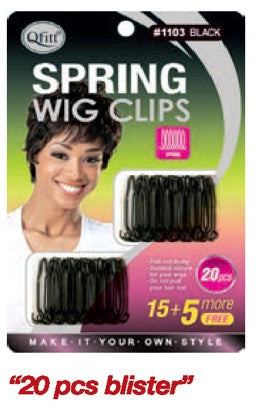 MM1101/1103 SPRING WIG CLIP BLISTER 5PC/20PCS