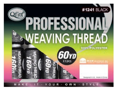 MM1241/1243 WEAVING THREAD (DZ) 60Y - BLACK/BROWN
