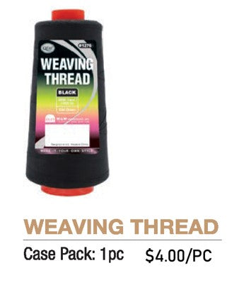 MM1276 2000Y WEAVING THREAD 2000Y BLACK (3PC PACK)