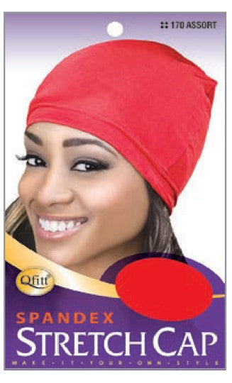 MM170/172 M&M SPANDEX CAP - ASST/BLACK