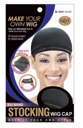 MM5001 SILICON WIG-CAP(2 PC)- BLACK