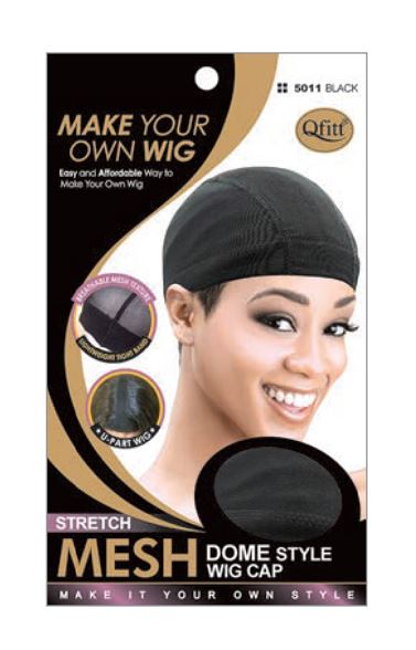 MM5011/5021 BLACK MESH WIG CAP (DOME) BLACK REGUALR/X-LARGE