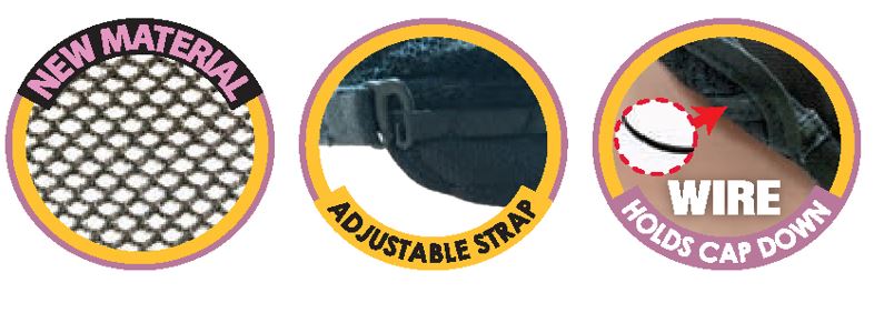 MM5013/MM5014 U-PART WIG CAP BLACK