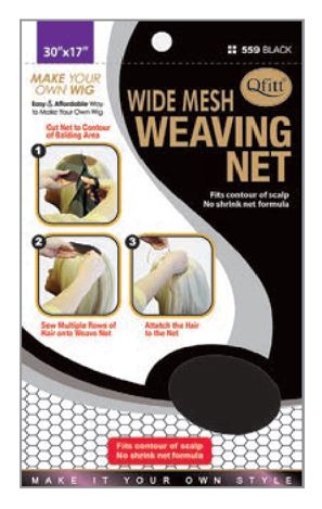 MM559 M&M WIDE MESH WEAVING NET - BLACK