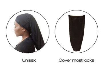 MM703/704/705/706 SPAN DREADLOCKS CAP REGULAR & SUPER LONG - ASST/BLACK