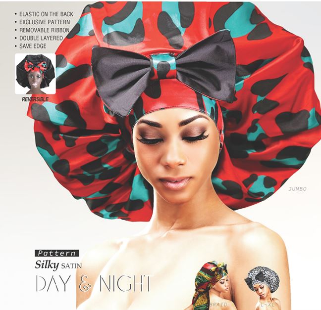 PATTERN DAY&NIGHT SILKY SATIN CAP