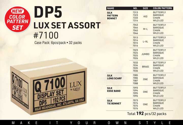 MM7100 LUX NEW COLOR DISPLAY SET(192PCS) DISPLAY