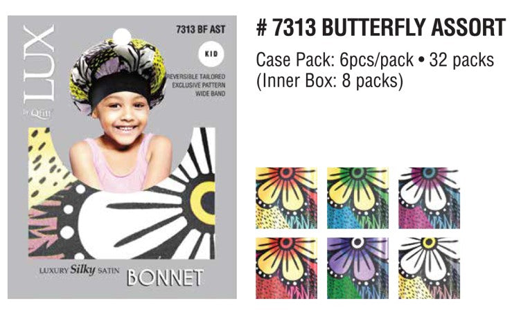 LUXURY SILKY SATIN BONNET KIDS 4 COLORS