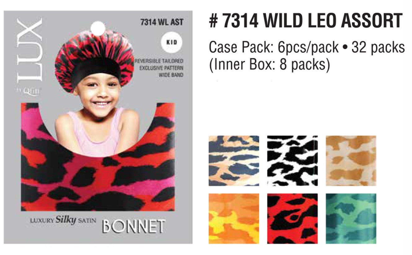 LUXURY SILKY SATIN BONNET KIDS 4 COLORS