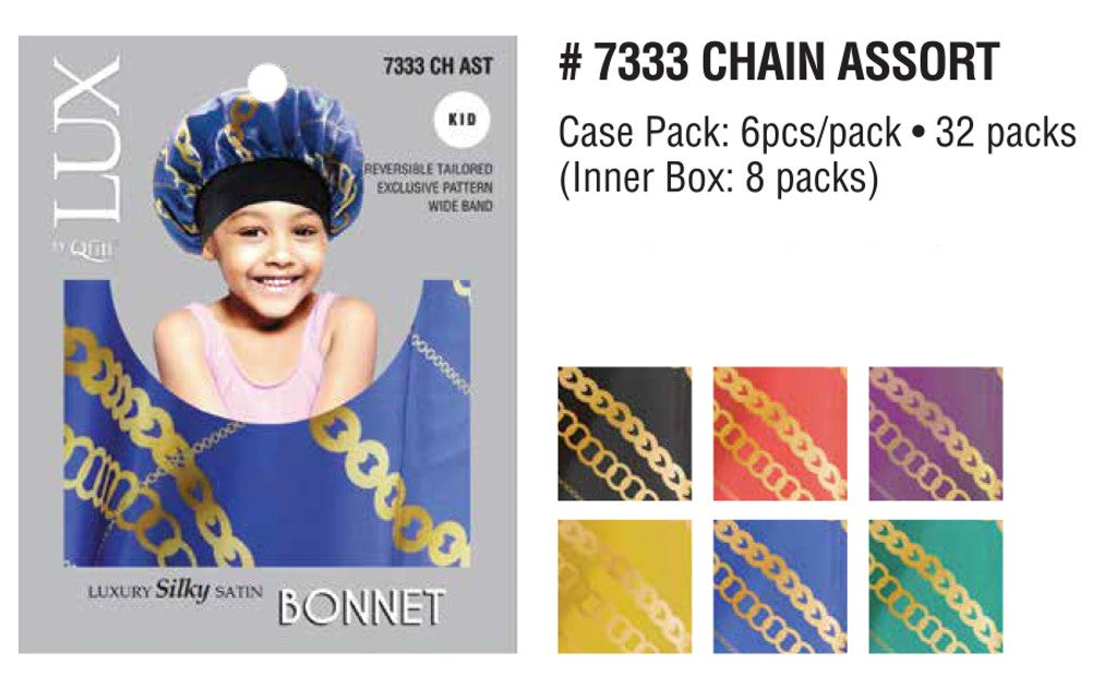 LUXURY SILKY SATIN BONNET KIDS 4 COLORS