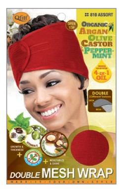MM810/811 M&M ORGANIC DOUBLE MESH WRAP CAP - ASST/BLACK